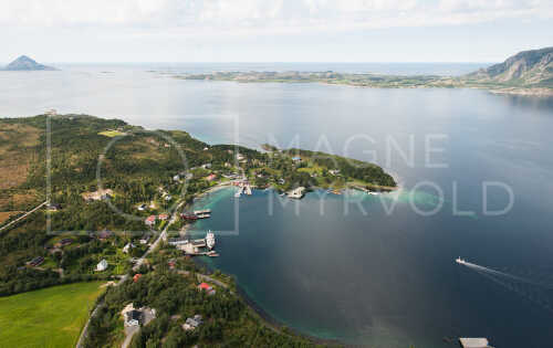 flyfoto av helgeland, salten, meløy, grønøy
