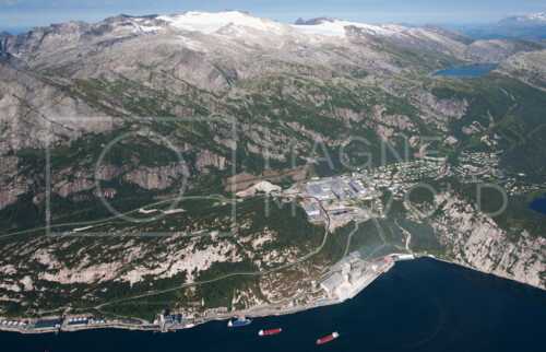 flyfoto av helgeland, salten, meløy, glomfjord