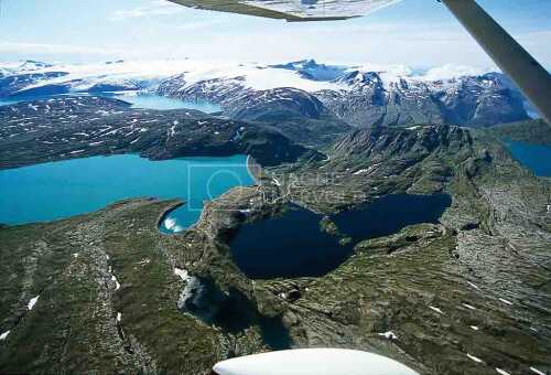 flyfoto av Nord-norge, nordland, helgeland, salten, meløy, svartisen