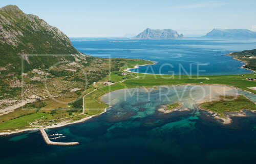 flyfoto av helgeland, salten, meløy, øra