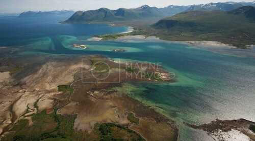 flyfoto av Norway, nordland, salten, vesterålen, risørenna, risøyhavn