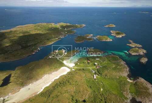 flyfoto av Salten, bodø, helligvær