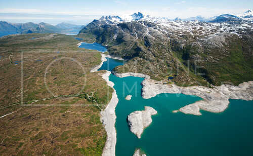 flyfoto av helgeland, salten, meløy, sundsfjord