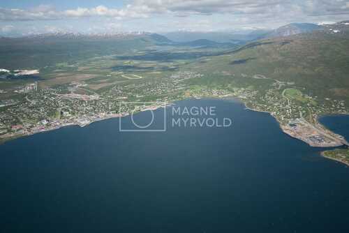 flyfoto av nordland, salten, fauske