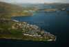 flyfoto av nord-norge, nordland, helgeland, hemnesberget