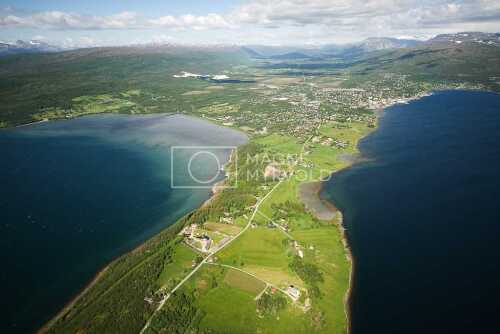 flyfoto av nordland, salten, fauske