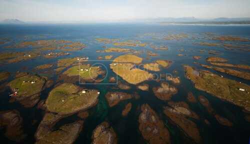 flyfoto av nord-norge, nordland, helgeland, vega, verdensarven, world heritage, unesco