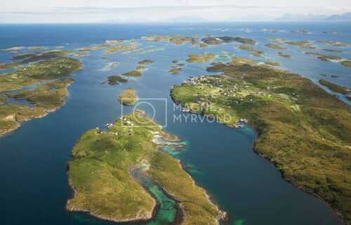 flyfoto av Salten, bodø, helligvær