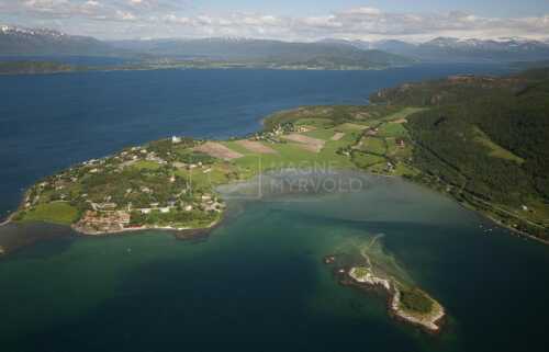 flyfoto av nordland, salten, bodø, skjerstad
