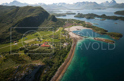 flyfoto av helgeland, salten, meløy,