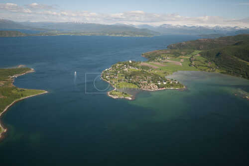 flyfoto av nordland, salten, bodø, skjerstad