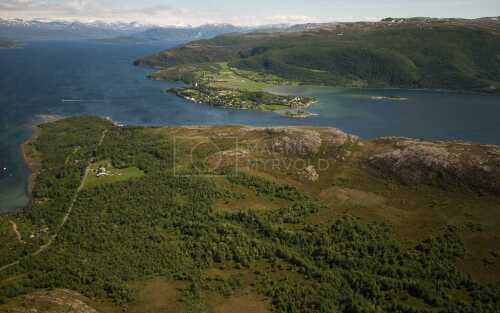 flyfoto av nordland, salten, bodø, skjerstad