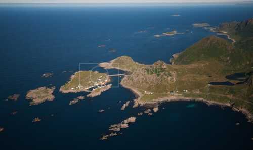 flyfoto av Norway, nordland, salten, vesterålen, nyksund