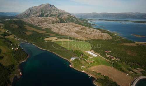flyfoto av nord-norge, nordland, helgeland, sandnessjøen