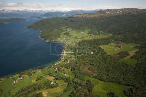 flyfoto av nordland, salten, bodø, skjerstad, breivik