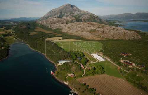 flyfoto av nord-norge, nordland, helgeland, sandnessjøen