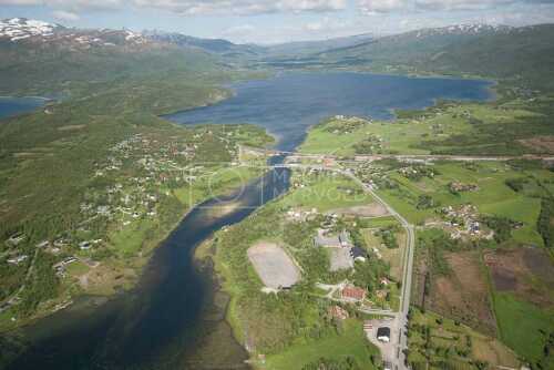 flyfoto av nordland, salten, fauske, valnesfjord