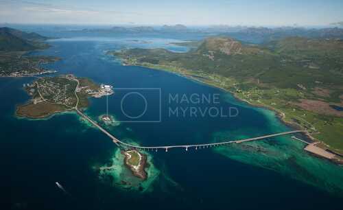 flyfoto av Norway, nordland, salten, vesterålen, risørenna, risøyhavn