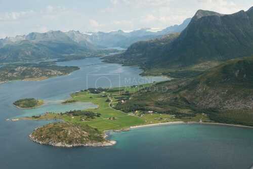 flyfoto av nordland, helgeland, salten, meløy,