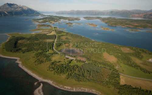 flyfoto av nord-norge, nordland, helgeland, tjøtta