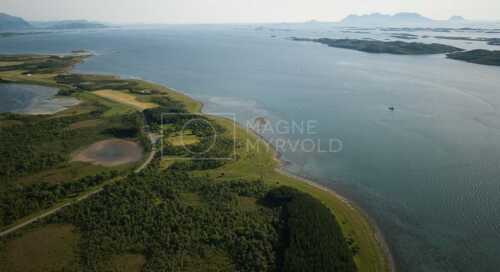 flyfoto av nord-norge, nordland, helgeland, tjøtta