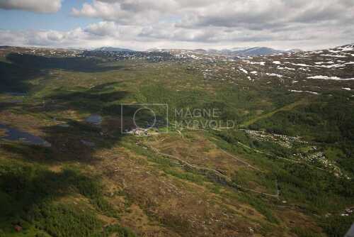 flyfoto av nordland, salten, fauske, valnesfjord, østerkløft