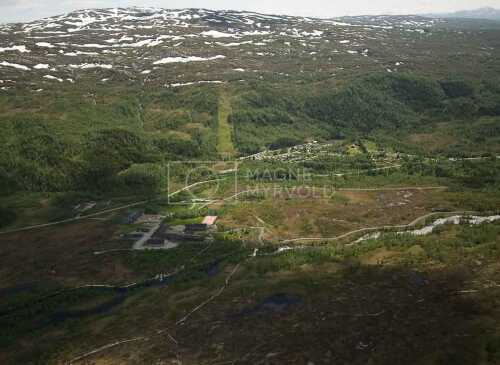 flyfoto av nordland, salten, fauske, valnesfjord, østerkløft