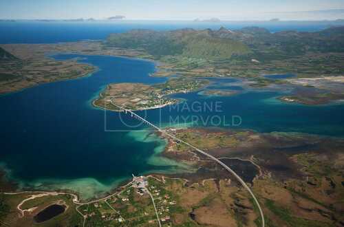 flyfoto av Norway, nordland, salten, vesterålen, risørenna, risøyhavn