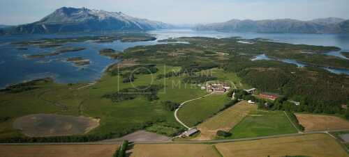 flyfoto av nord-norge, nordland, helgeland, tjøtta