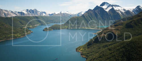 flyfoto fra helgeland, salten, meløy, holandsfjorden