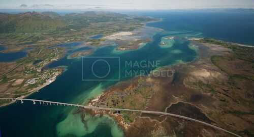 flyfoto av Norway, nordland, salten, vesterålen, risørenna, risøyhavn