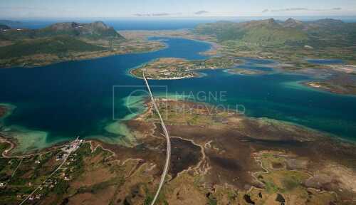 flyfoto av Norway, nordland, salten, vesterålen, risørenna, risøyhavn