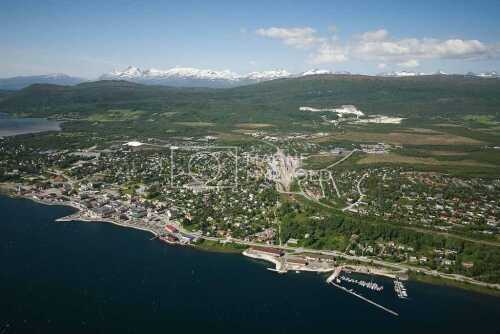 flyfoto av nordland, salten, fauske