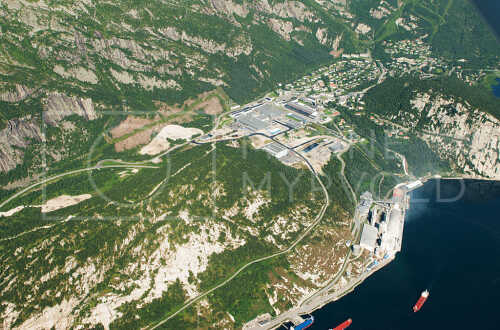 flyfoto fra helgeland, salten, meløy, glomfjord