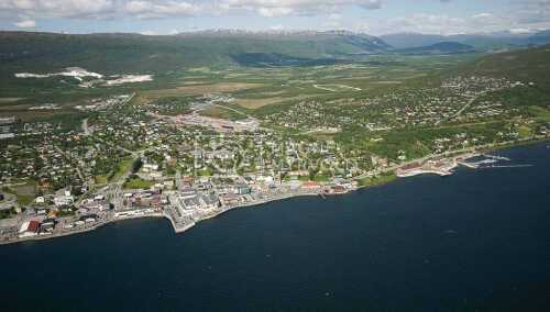 flyfoto av nordland, salten, fauske