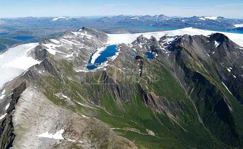 flyfoto av Nord-norge, nordland, helgeland, salten, meløy, svartisen