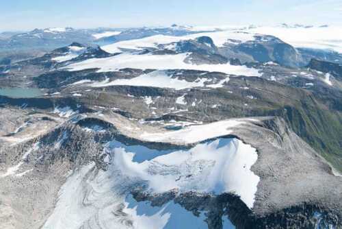 flyfoto av helgeland, salten, meløy, svartisen