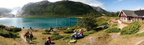 flyfoto av Nord-norge, nordland, helgeland, salten, meløy, svartisen